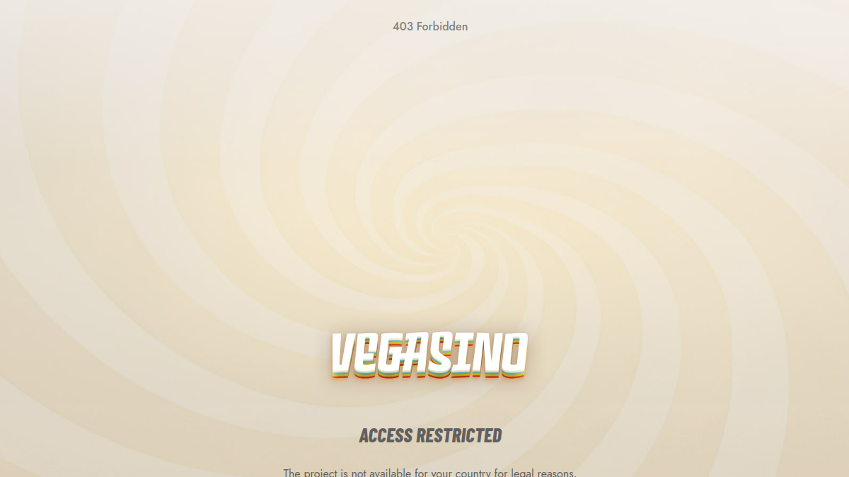 Vegasino bonus hero image